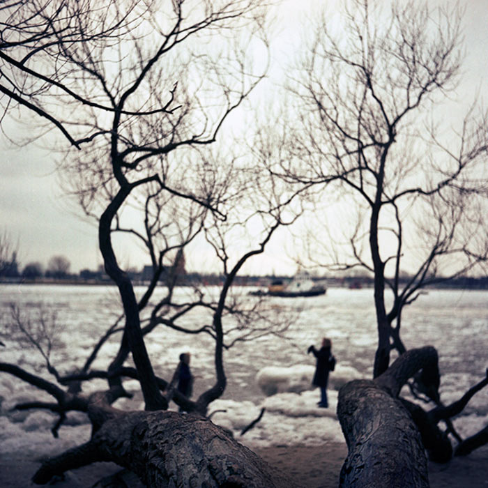 Die Elbe mit Eis